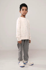 Boy's T-shirt (2-7Y) (White Print)