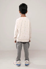 Boy's T-shirt (2-7Y) (White Print)