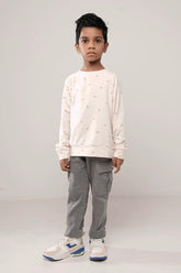 Boy's T-shirt (8-11Y) (White Print)