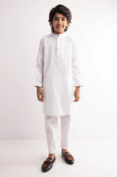 Boy's Panjabi (8-13Y) (White)