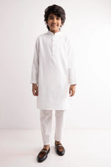Boy's Panjabi (8-13Y) (White)