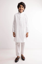 Boy's Panjabi (8-13Y) (White)