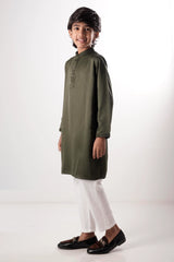 Boy's Panjabi (2-7Y) (Olive)