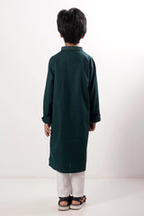 Boy's Panjabi (8-13Y) (Dk. Green)