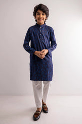 Boy's Panjabi (8-13Y) (Navy)