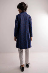 Boy's Panjabi (8-13Y) (Navy)