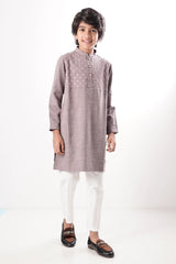 Boy's Panjabi (8-13Y) (Brown)