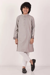 Boy's Panjabi (8-13Y) (Brownish Grey)
