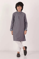 Boy's Panjabi (8-13Y) (Bluish Grey)