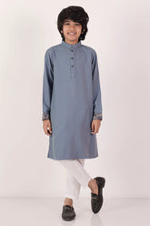 Boy's Panjabi (8-13Y) (Dirty Blue)