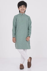 Boy's Panjabi (8-13Y) (Sage Green)