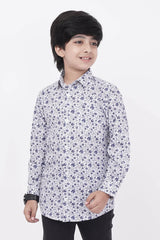 Boy's Shirt (2-7Y) (Blue Printed)