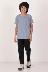 Boy's T-shirt (2-7Y) (Blue Stripe)