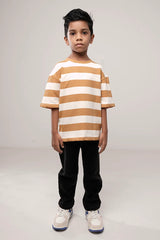 Boy's T-shirt (2-7Y) (White Stripe)