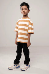Boy's T-shirt (2-7Y) (White Stripe)