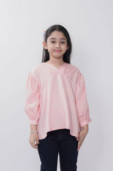 Girl's Casual Tops (8-13Y) (Peach)