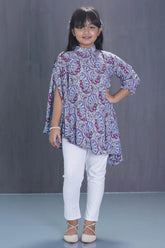 Girl's Casual Tops (8-13Y) (White Printed)