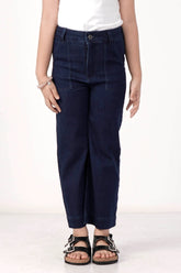 Girl's Denim Pant (8-13Y) (Dark Wash)