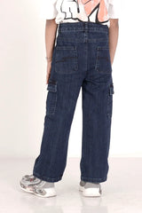 Girl's Denim Pant (8-13Y) (Dark Wash)
