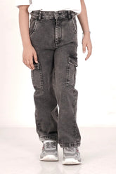 Girl's Denim Pant (8-13Y) (Medium Wash)