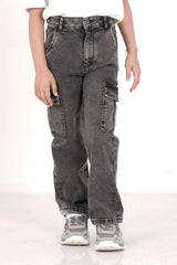 Girl's Denim Pant (2-7Y) (Medium Wash)
