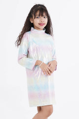 Girl's Dress (8-11Y) (Glitter Printed)