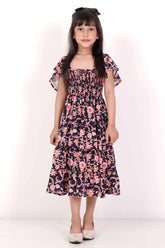 Girl's Dress (2-7Y) (Navy)