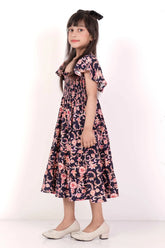 Girl's Dress (2-7Y) (Navy)