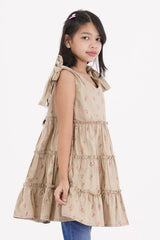 Girl's Dress (8-9Y) (Khaki)
