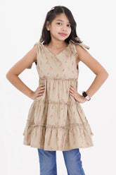 Girl's Dress (8-9Y) (Khaki)