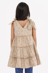 Girl's Dress (8-9Y) (Khaki)