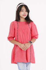Girl's Dress (2-7Y) (Peach)
