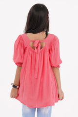 Girl's Dress (2-7Y) (Peach)