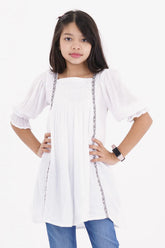 Girl's Dress (8-9Y) (White)