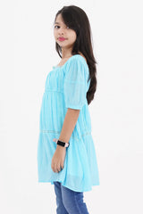 Girl's Dress (8-9Y) (Sky Blue)