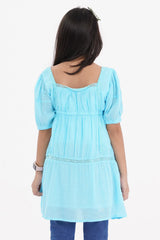 Girl's Dress (8-9Y) (Sky Blue)