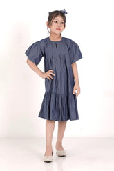 Girl's Dress (8-13Y) (Indigo)