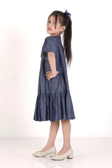 Girl's Dress (8-13Y) (Indigo)