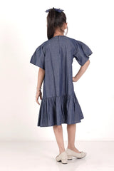 Girl's Dress (8-13Y) (Indigo)