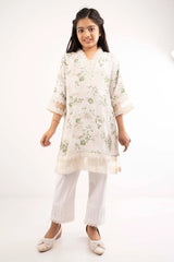 Girl's Ethnic Tops (2-7Y) (Green Printed)