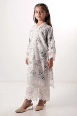 Girl's Ethnic Tops (2-7Y) (Grey Printed)
