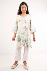 Girl's Ethnic Tops (8-13Y) (Green Printed)