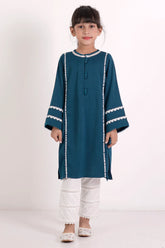 Girl's Ethnic Tops (8-13Y) (Peacock Blue)