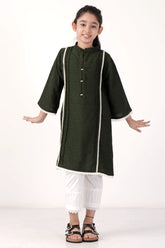 Girl's Ethnic Tops (8-13Y) (Olive)