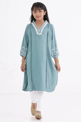 Girl's Ethnic Tops (8-13Y) (Sage)