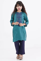 Girl's Ethnic Tops (8-13Y) (Forest Green)