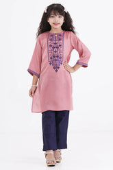 Girl's Ethnic Tops (8-13Y) (Peach)