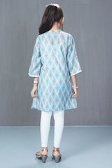 Girl's Ethnic Tops (8-13Y) (Aqua)