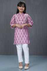 Girl's Ethnic Tops (2-7Y) (Purple)