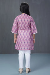 Girl's Ethnic Tops (2-7Y) (Purple)